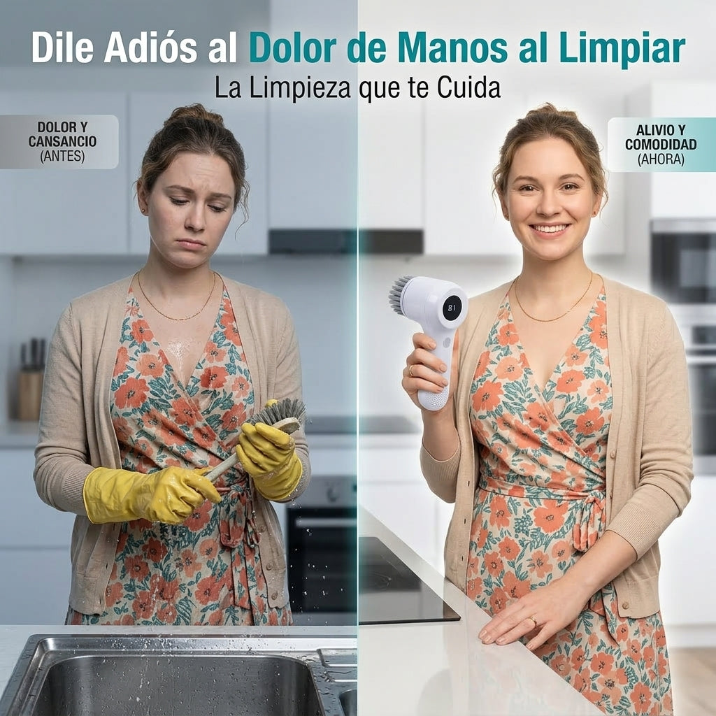 Cepillo Limpiador Eléctrico Sin Esfuerzo