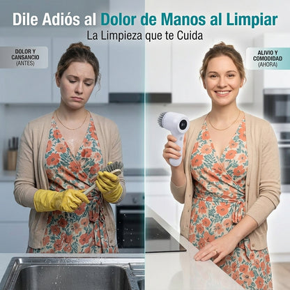 Cepillo Limpiador Eléctrico Sin Esfuerzo