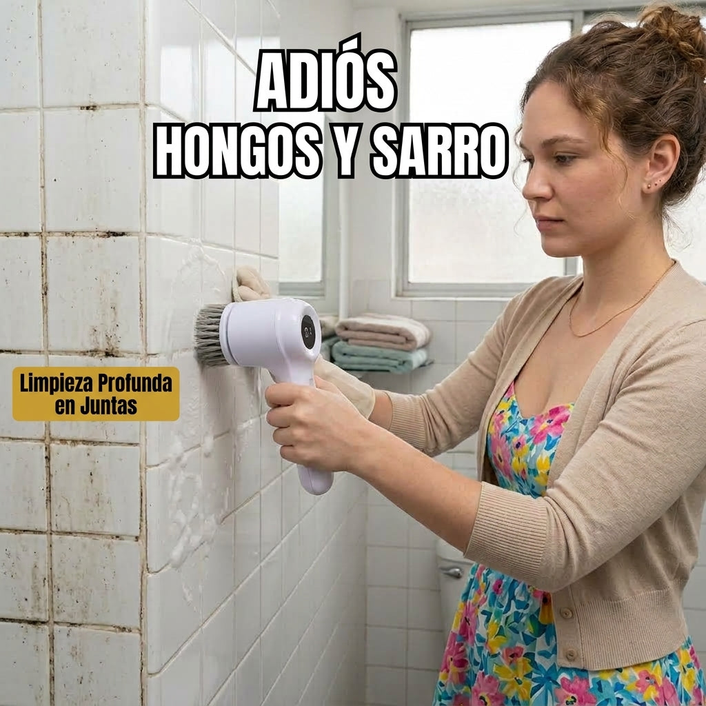 Cepillo Limpiador Eléctrico Sin Esfuerzo