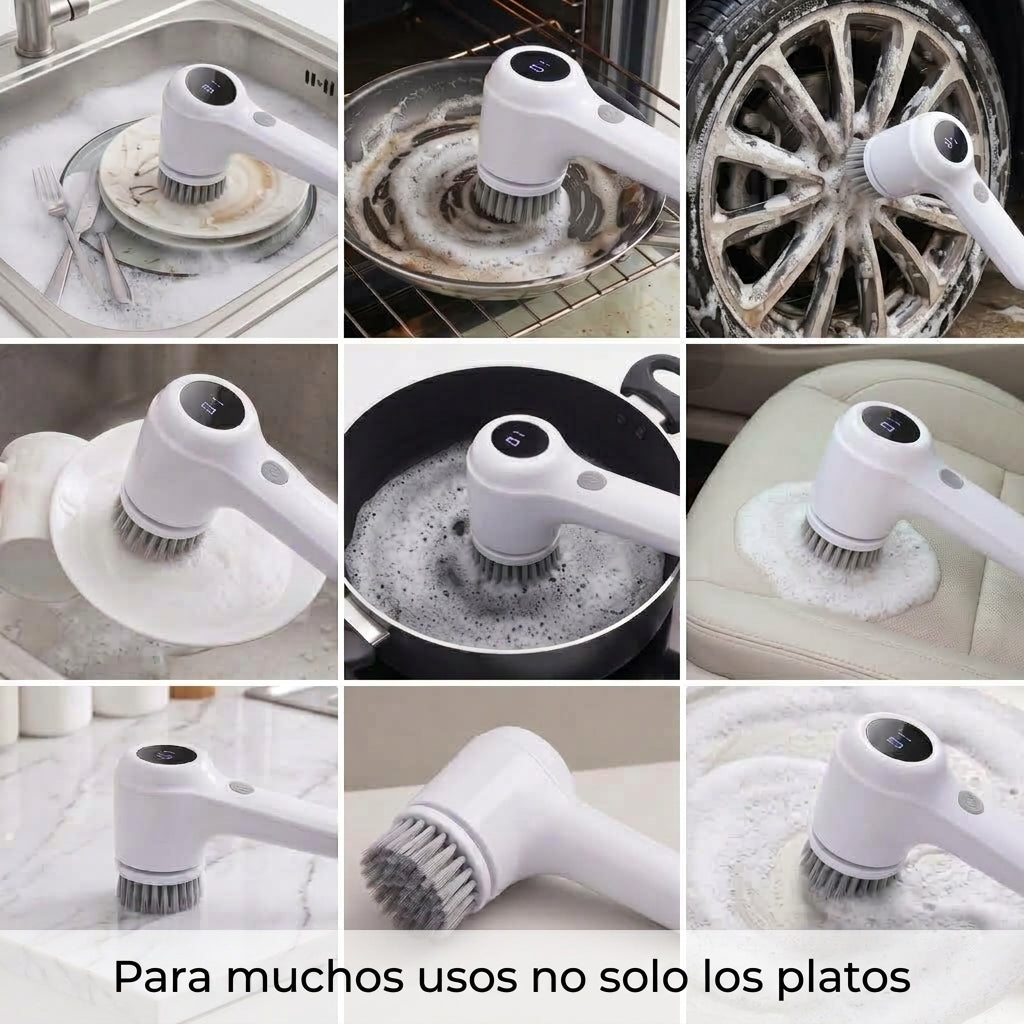 Cepillo Limpiador Eléctrico Sin Esfuerzo